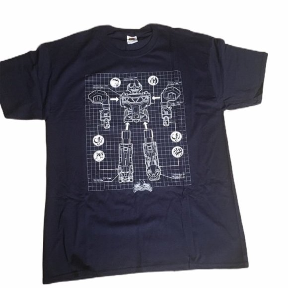 Other - Power Rangers 🛍️ Men’s Navy Blue Shirt Sz L